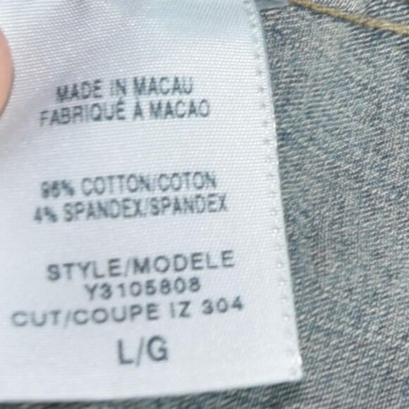 Vintage Y2k Guess Women's Denim Jacket Coquette Moto - Picture 6 of 7